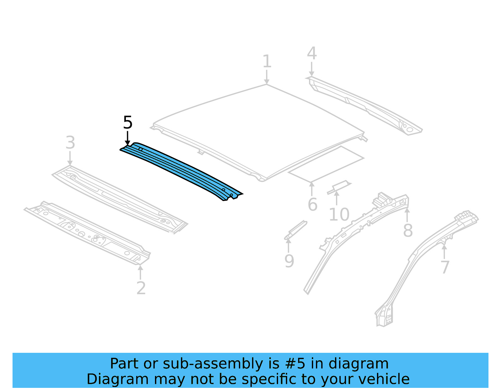 Roof Reinforced 17A-817-119-A - View 7