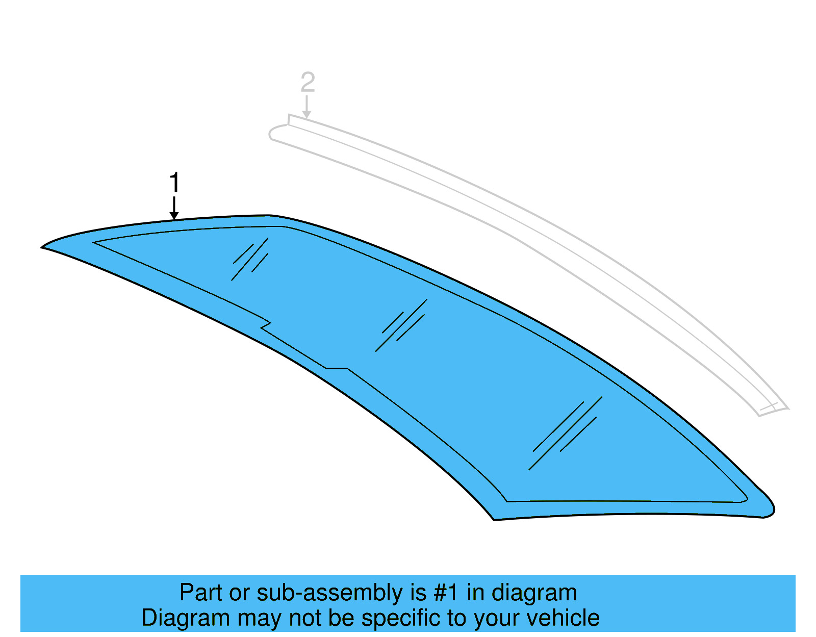 Back Glass 3C8-845-051-H-NVB - View 5