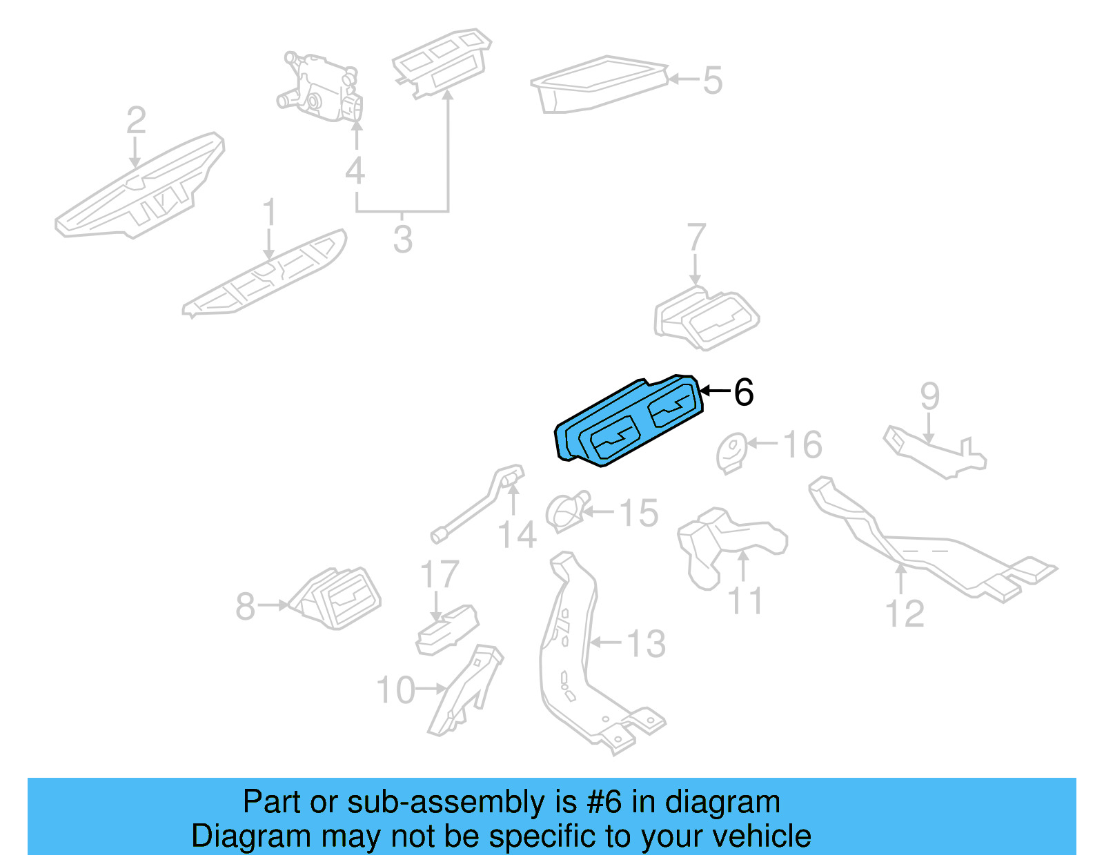 Center Outlet 3AB-819-728-C-MAI - View 2