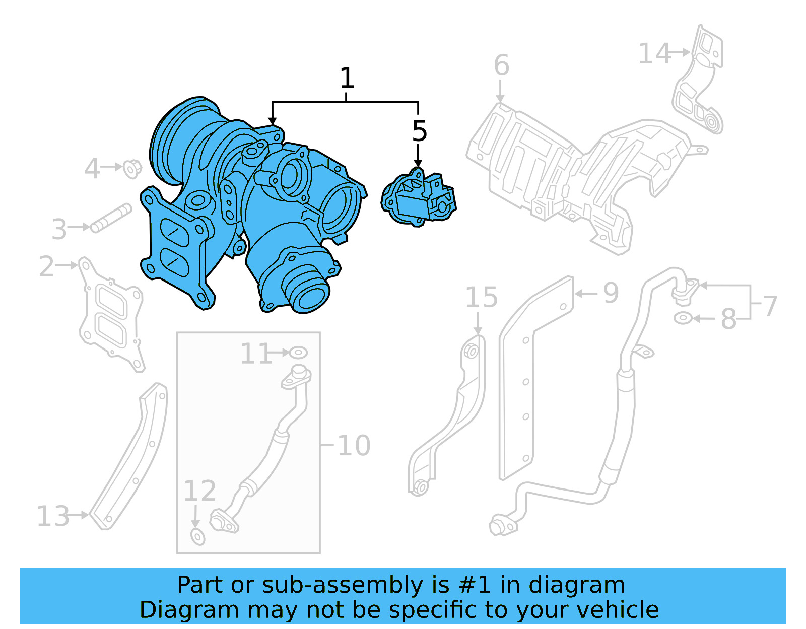Turbocharger 06K-145-874-PX - View 2