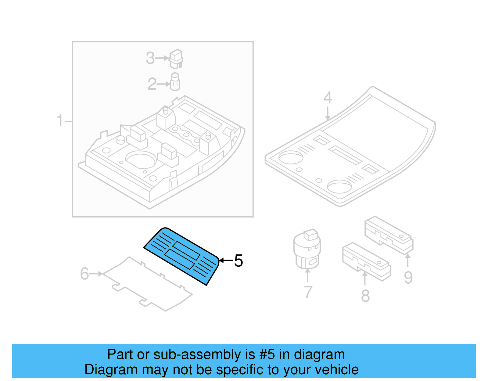Insert Panel 7P6-947-134-PA2 - View 6