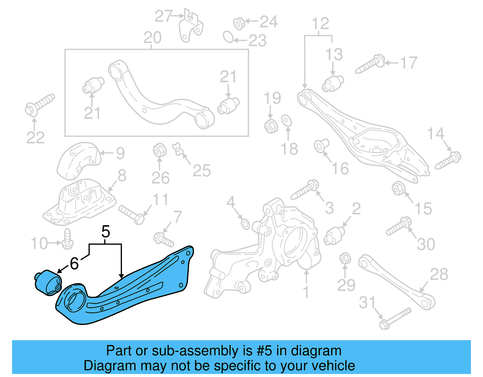Trailing Arm 5QF-505-224-C - View 4