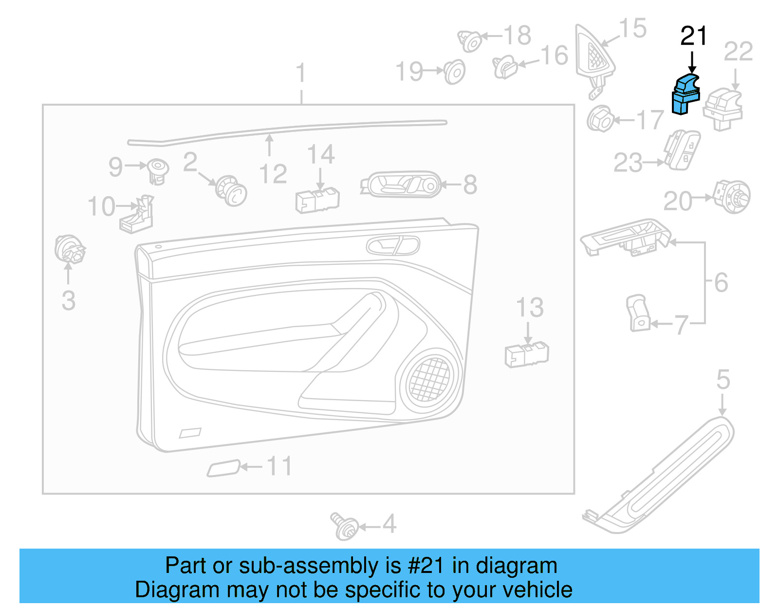 Window Switch 5C5-959-855-IFZ - View 8