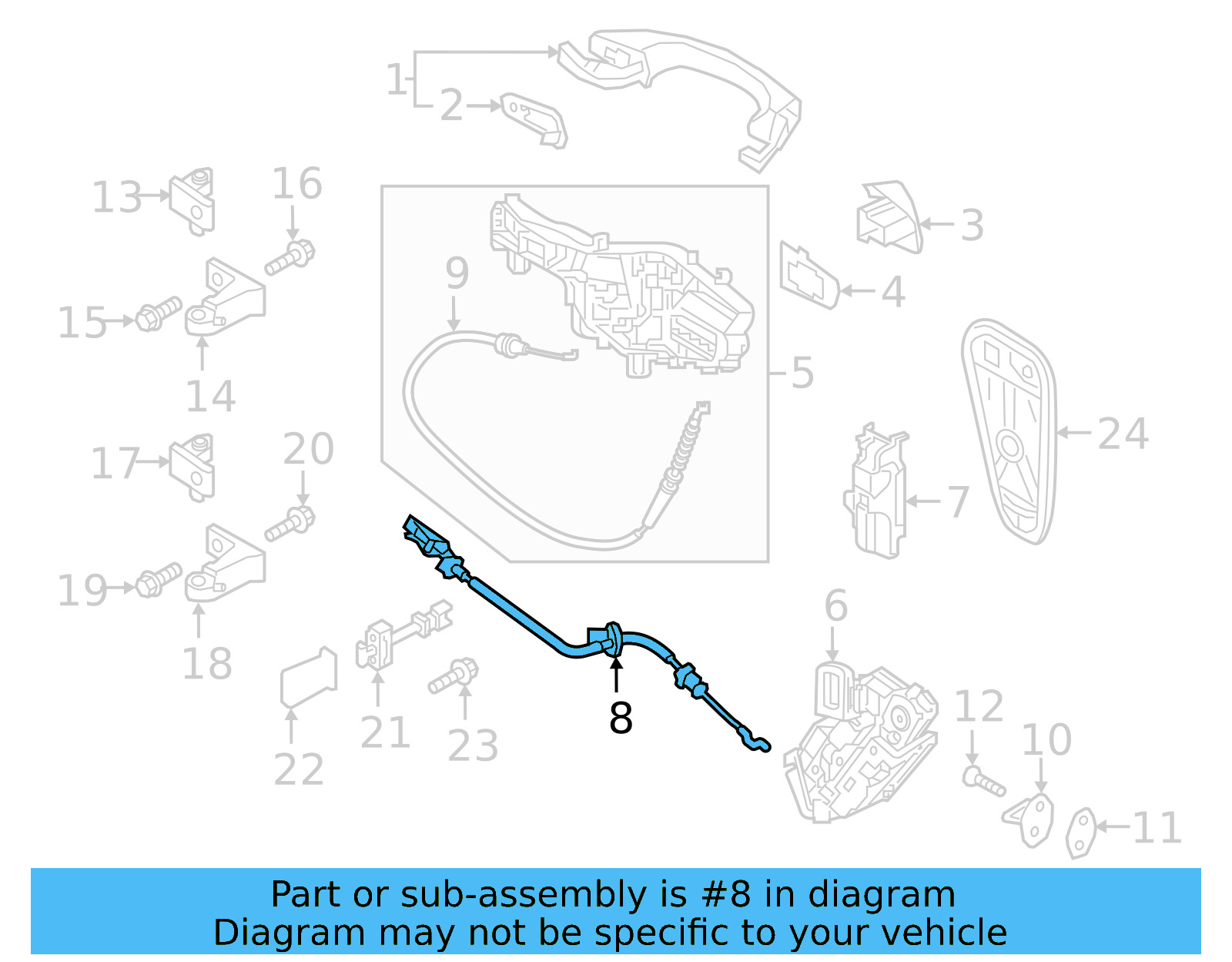 Lock Cable 3CN-839-085 - View 7