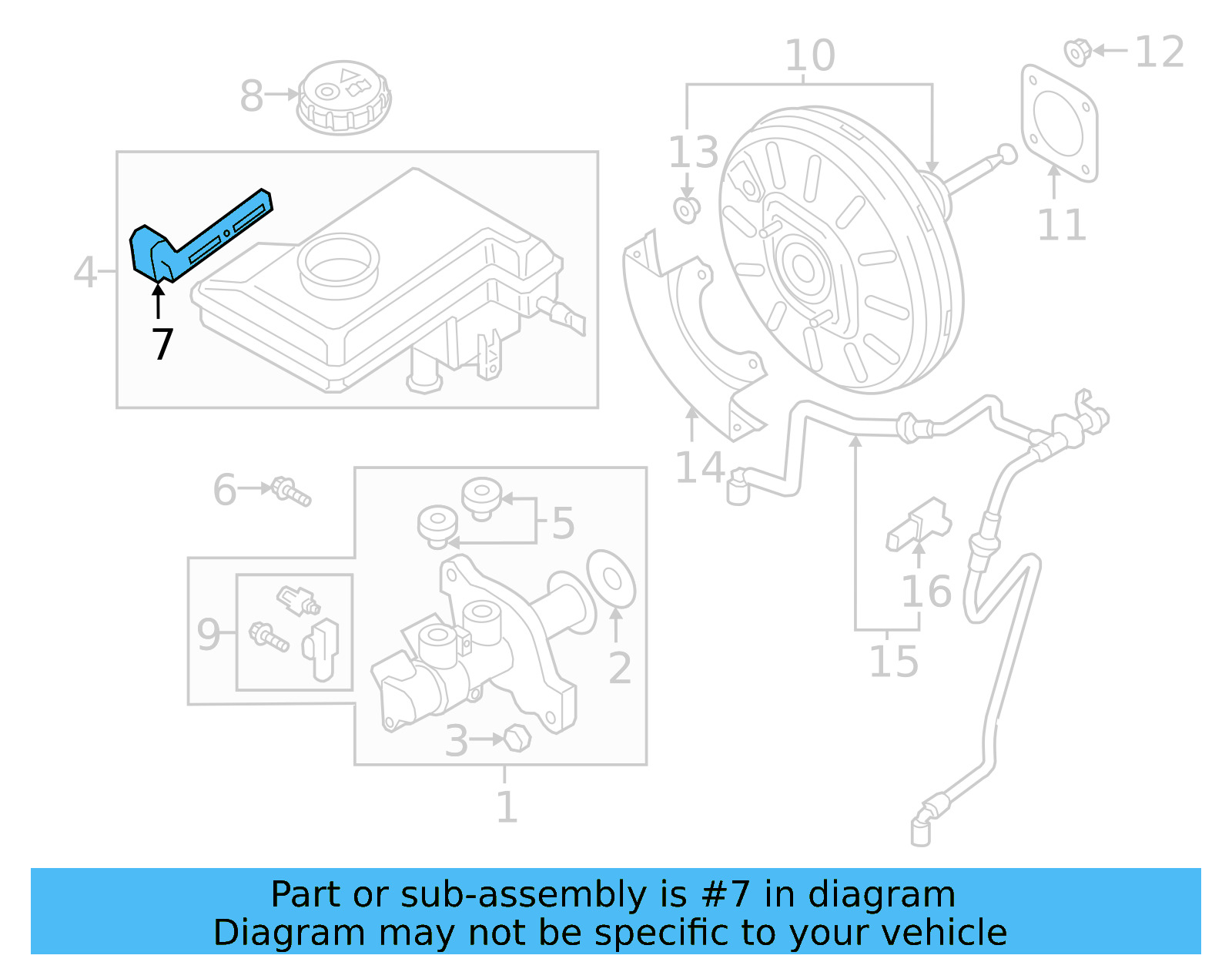 Brake Fluid Level Sensor 1S0-611-377 - View 4
