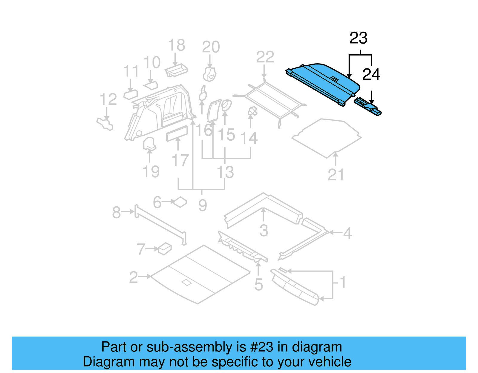 Tonneau Cover 3C9-867-871-J-45W - View 3