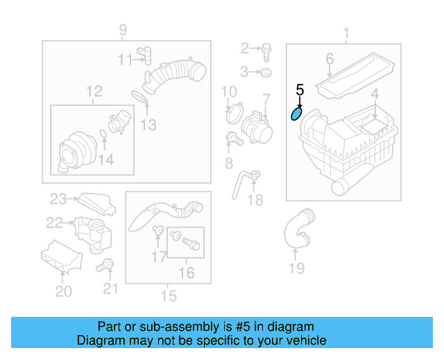 Adapter Seal 3C0-129-646 - View 22