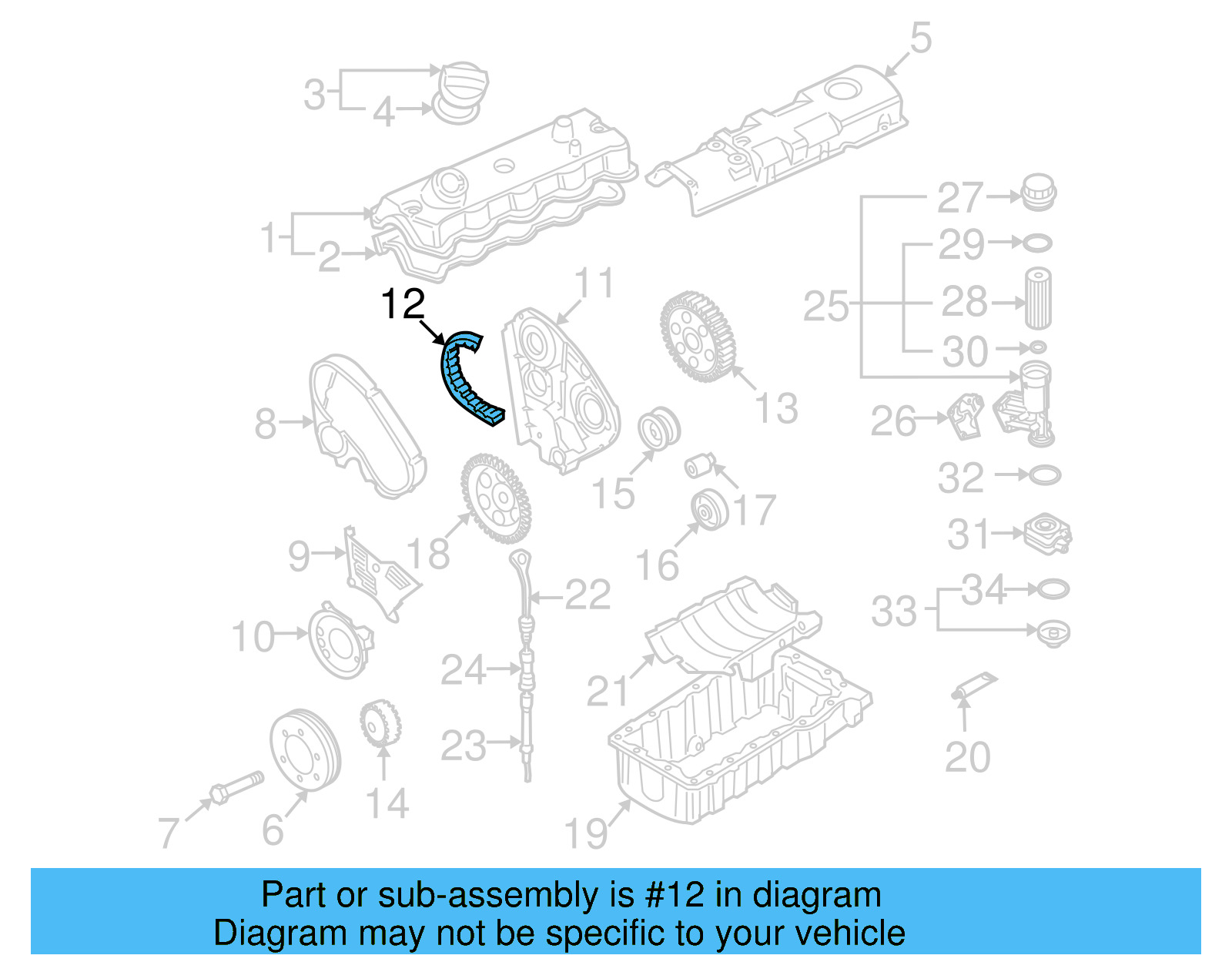 Timing Belt 038-109-119-M - View 7