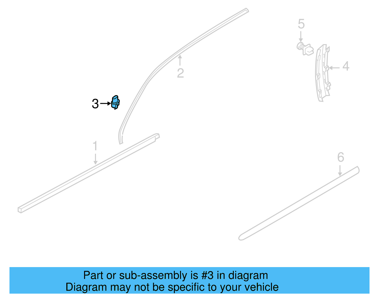 Frame Molding Clip 3C0-837-975 - View 18
