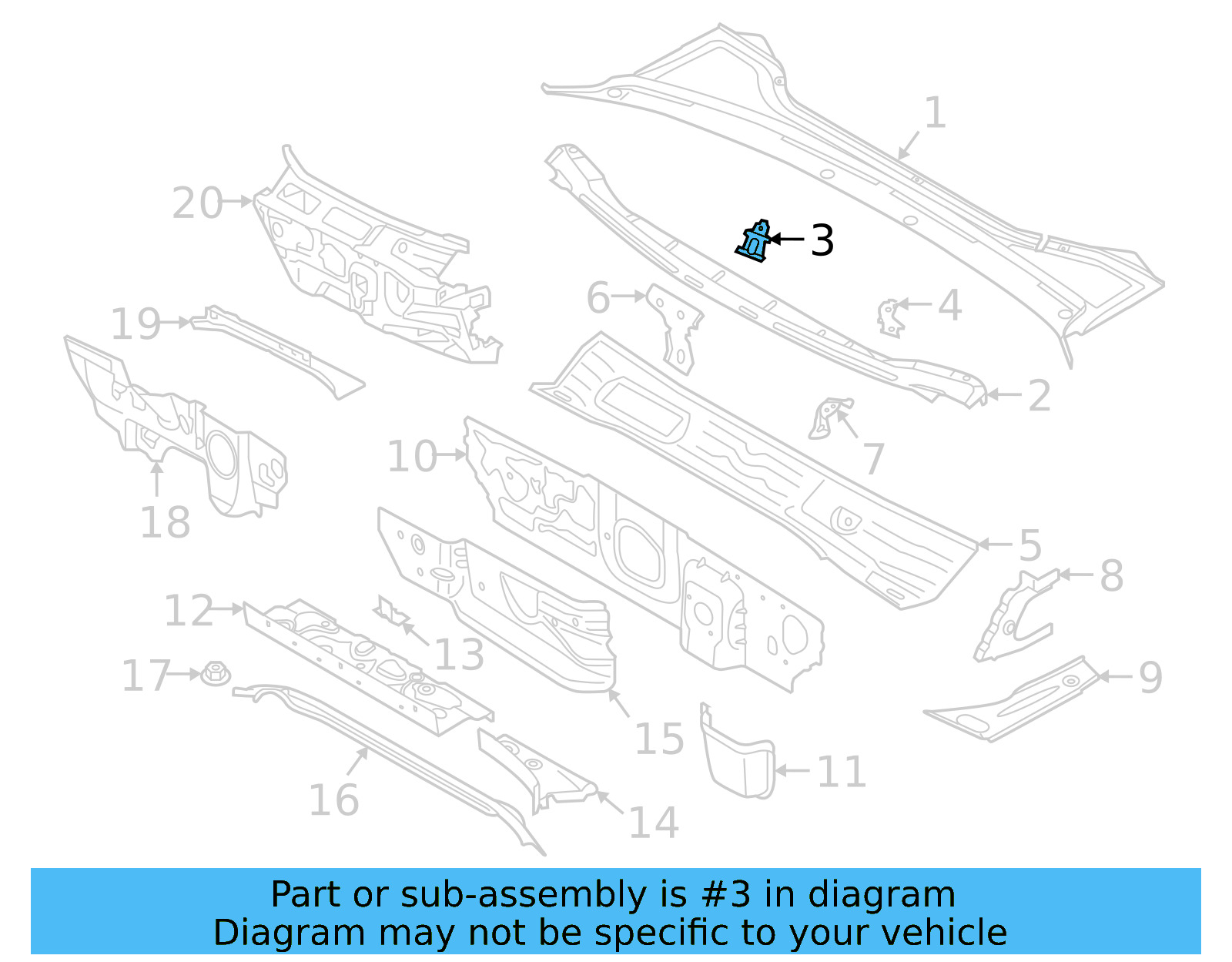Cowl Clamp 3G0-805-217-B - View 2