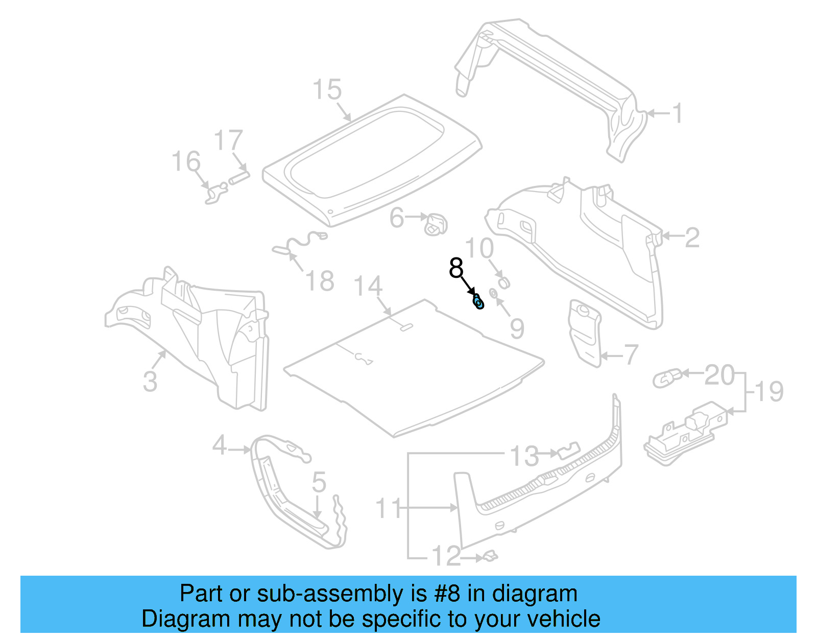Knob 1J0-867-467-9B9 - View 23