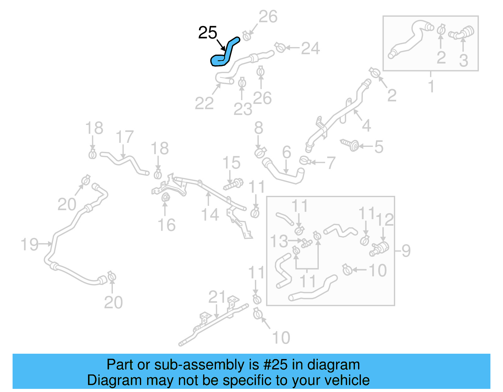 Engine Coolant Hose 03H-121-096-D - View 5