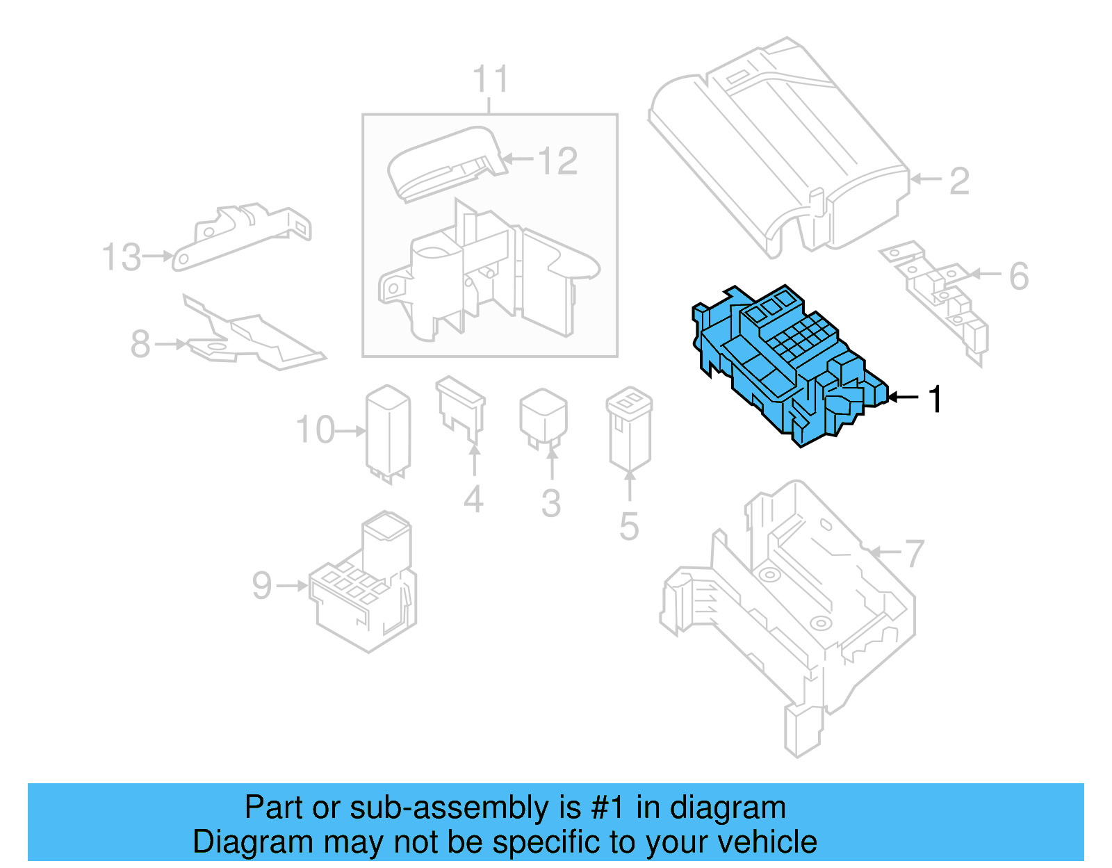 Fuse & Relay Box 5C0-937-125-C - View 9