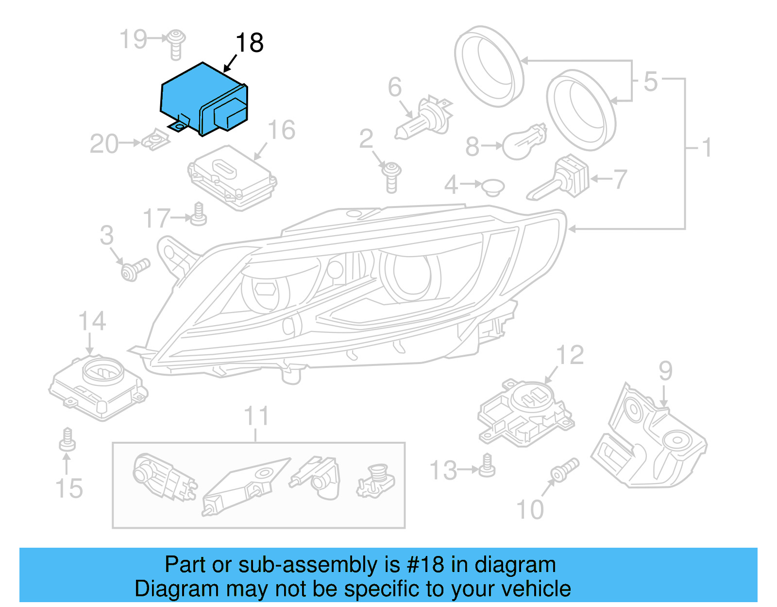Control Module 5M0-907-357-F-Z0X - View 5