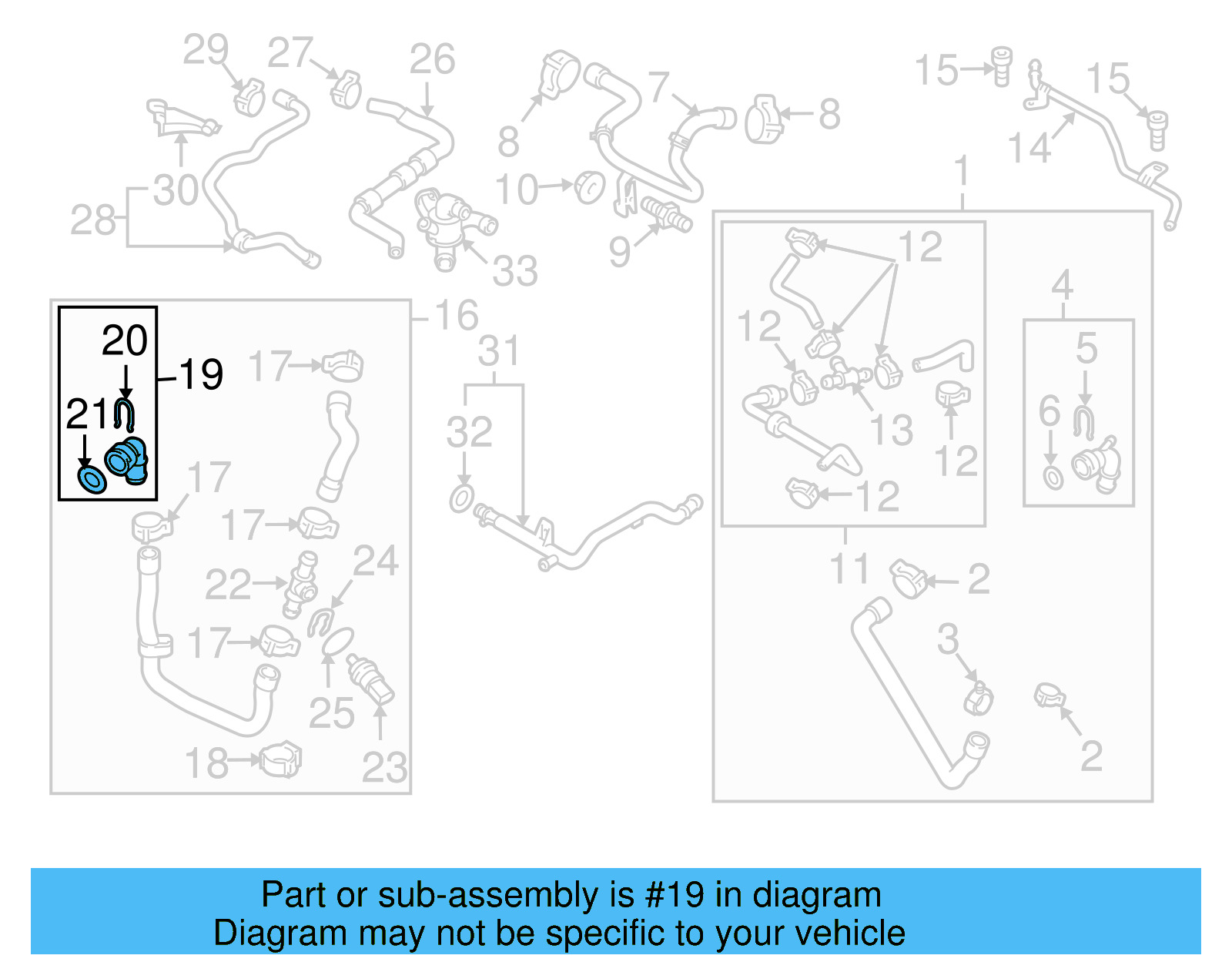 Lower Coupling 1K0-122-291-BM - View 5