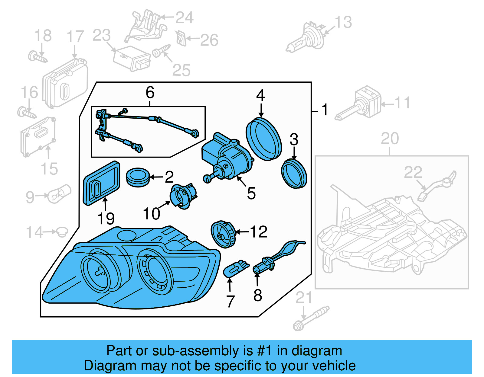 Composite Headlamp 7L6-941-039-E - View 5