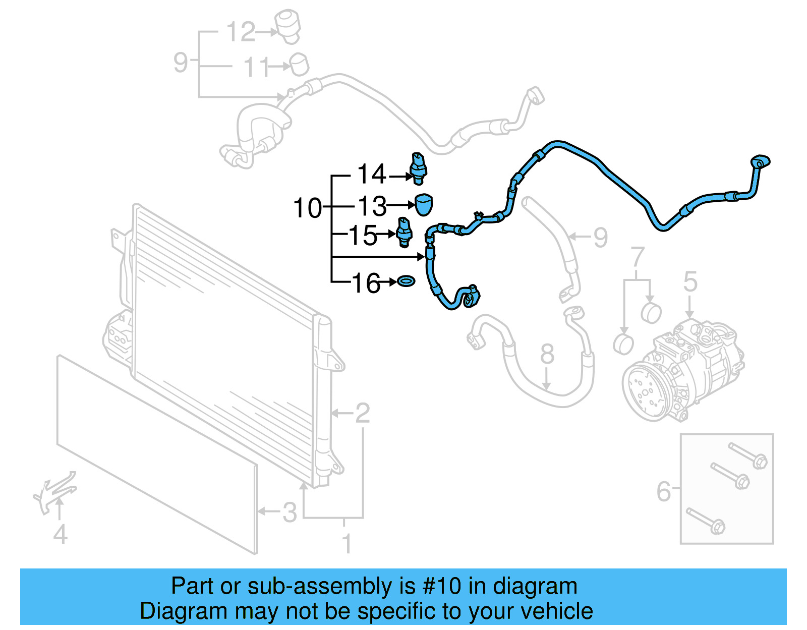 AC Hose 1K0-820-741-CM - View 20