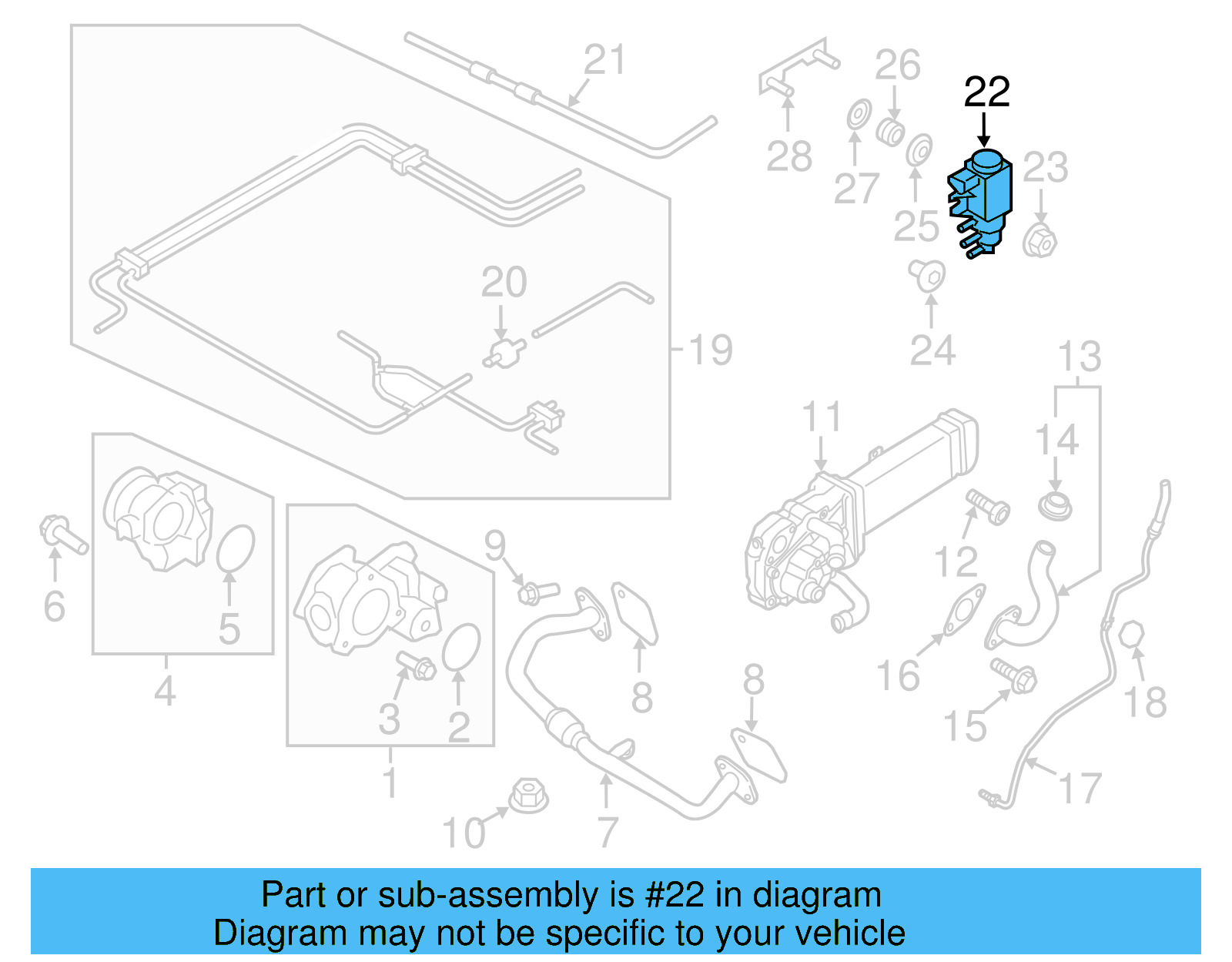 Exhaust Gas Re 1K0-906-627-G - View 9