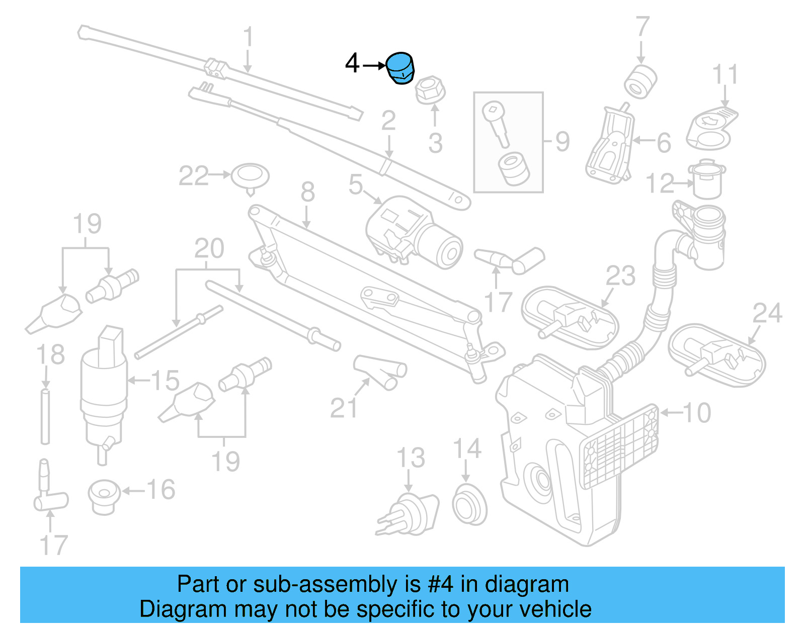 Cap 5N0-955-205-9B9 - View 24