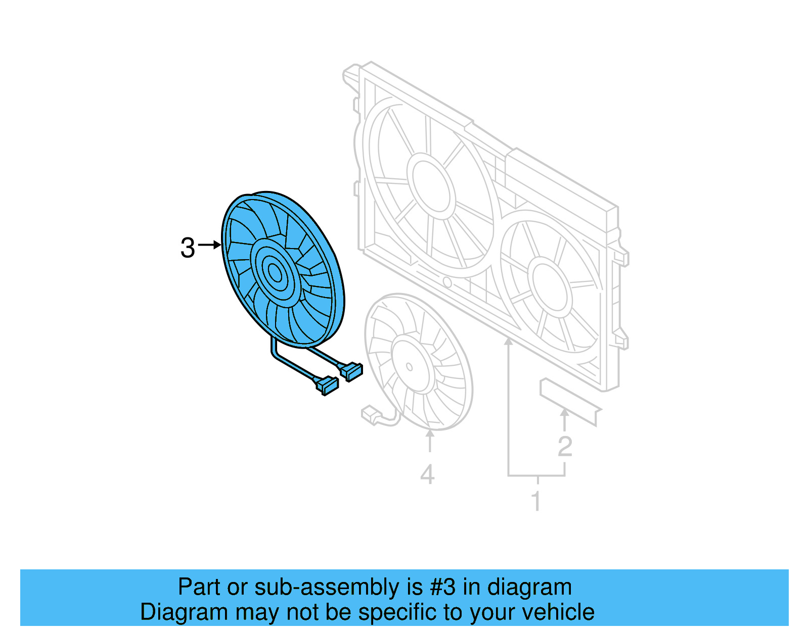 Fan Assembly 3C0-959-455-F - View 10