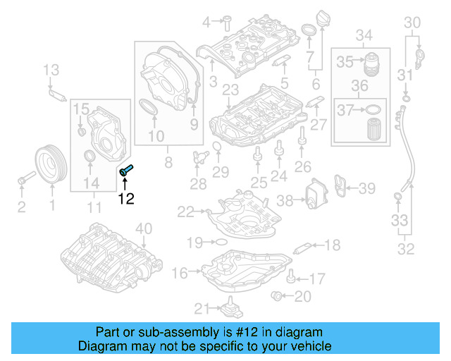 Timing Case Bolt N-910-967-02 - View 26