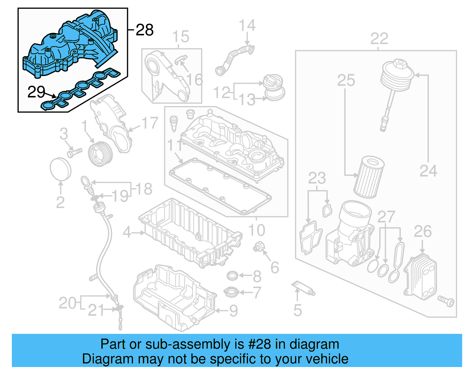 Intake Manifold 03L-129-711-AN - View 2