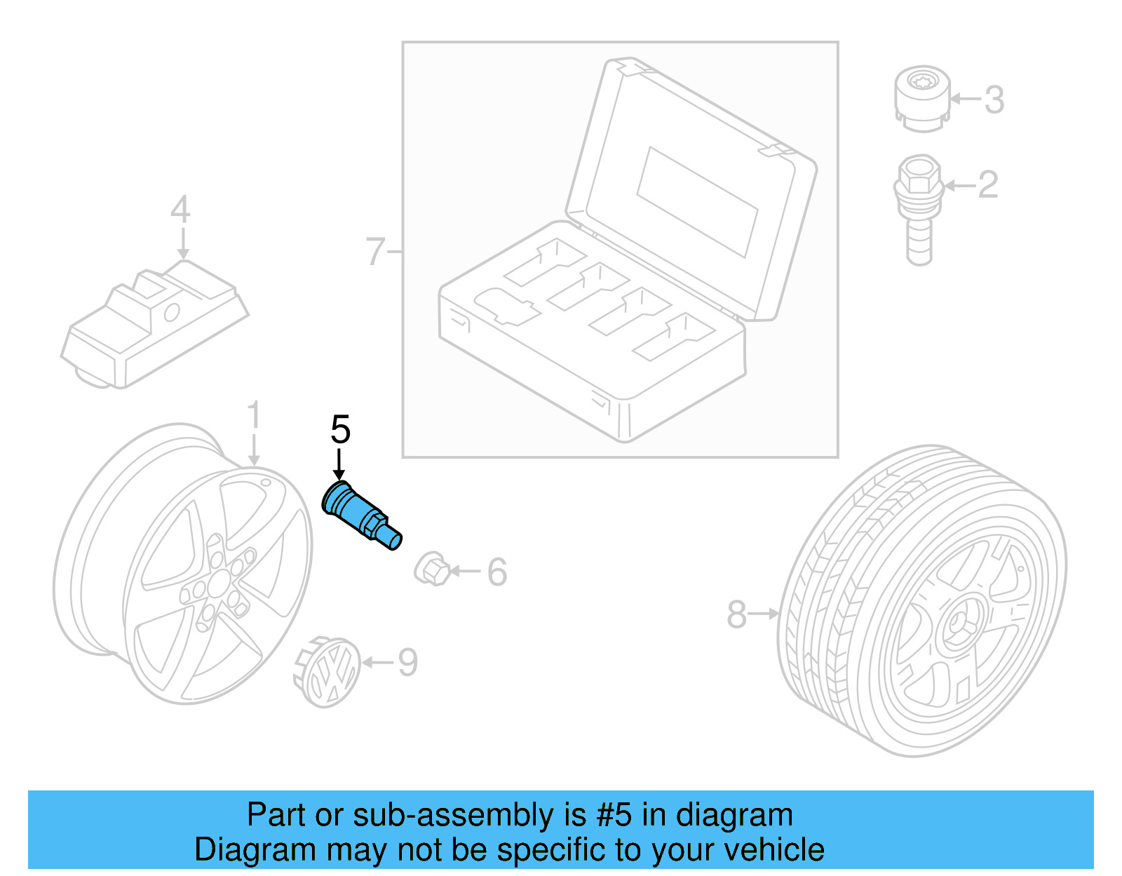 Valve Stem 4D0-601-361 - View 15