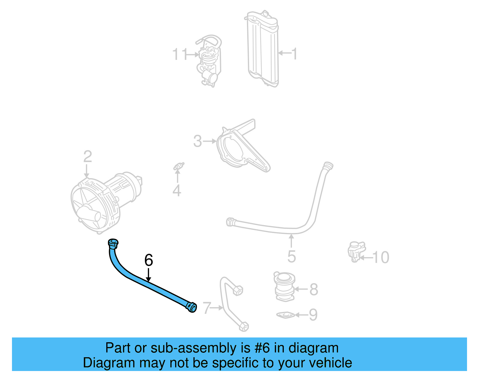 Secondary Air Injection Pump Hose 06A-131-127-F - View 21