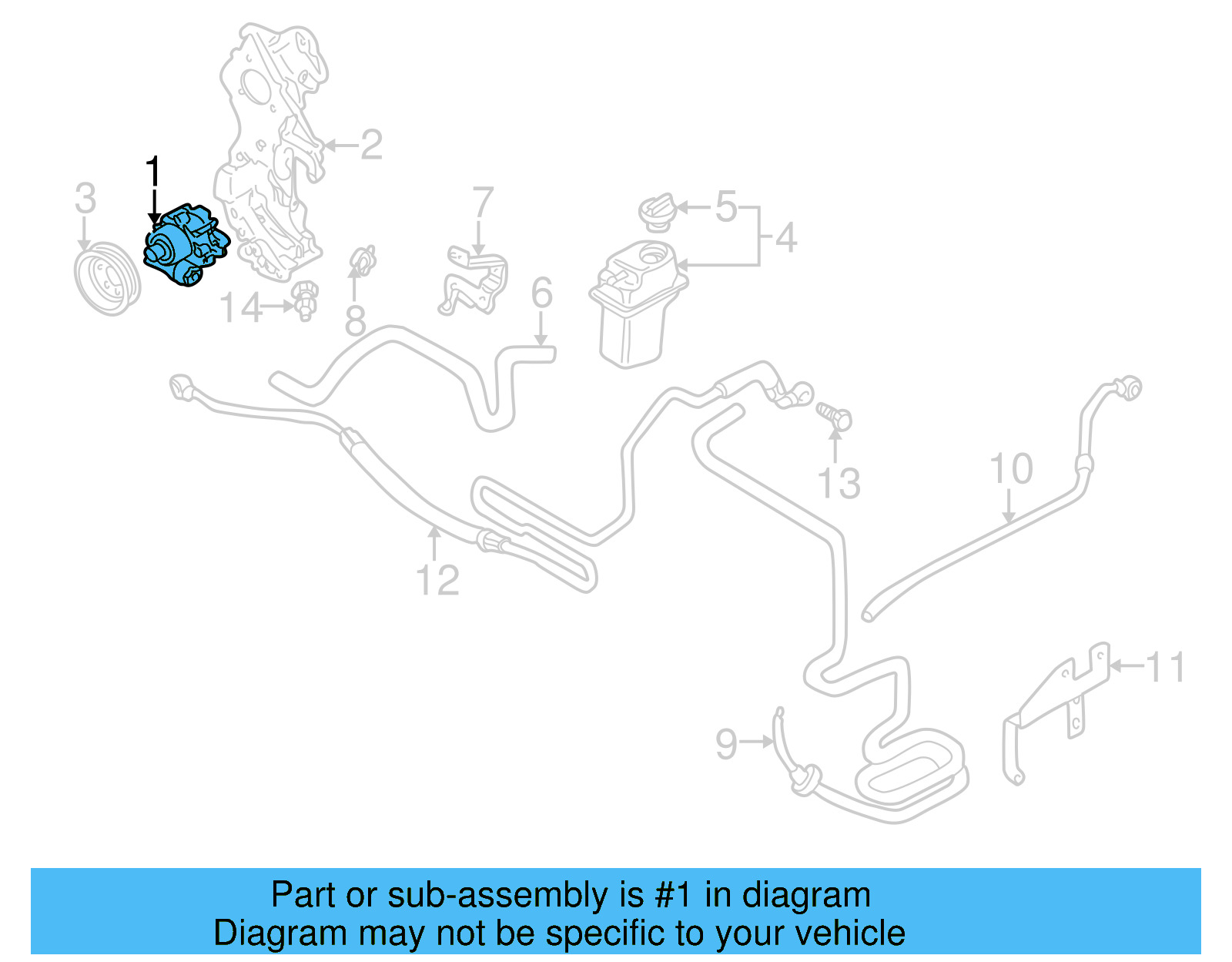 Power Steering Pump 1J0-422-152-K - View 8