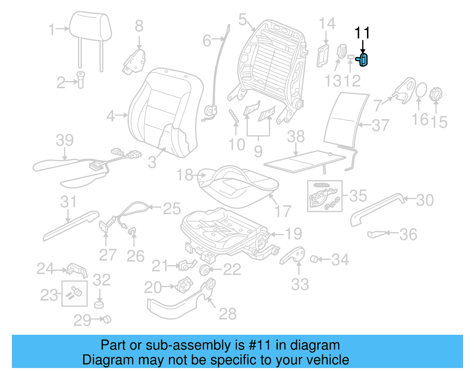 Release Handle 1C0-881-634-A-3PT - View 13