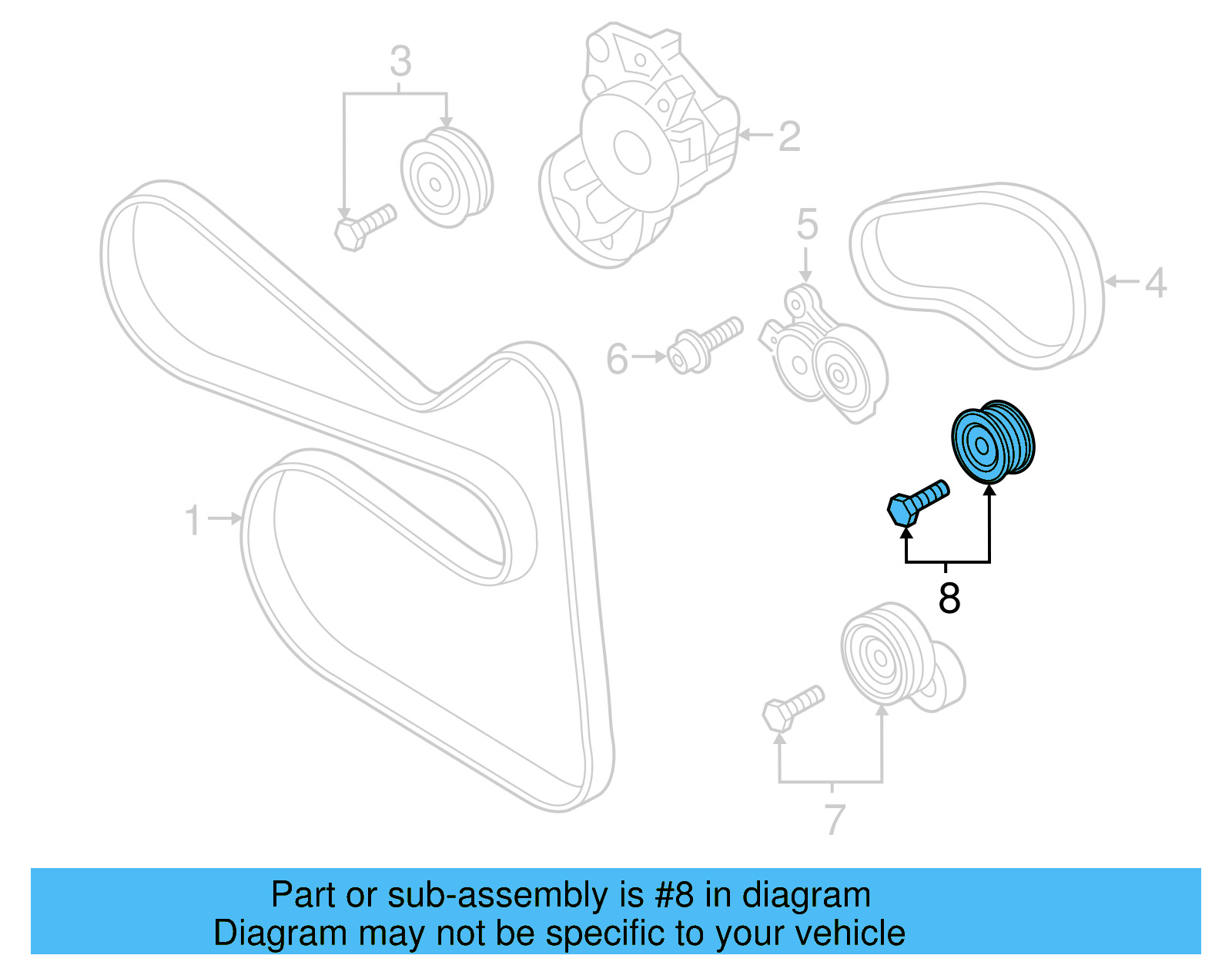 Idler Pulley 03C-145-276-C - View 5