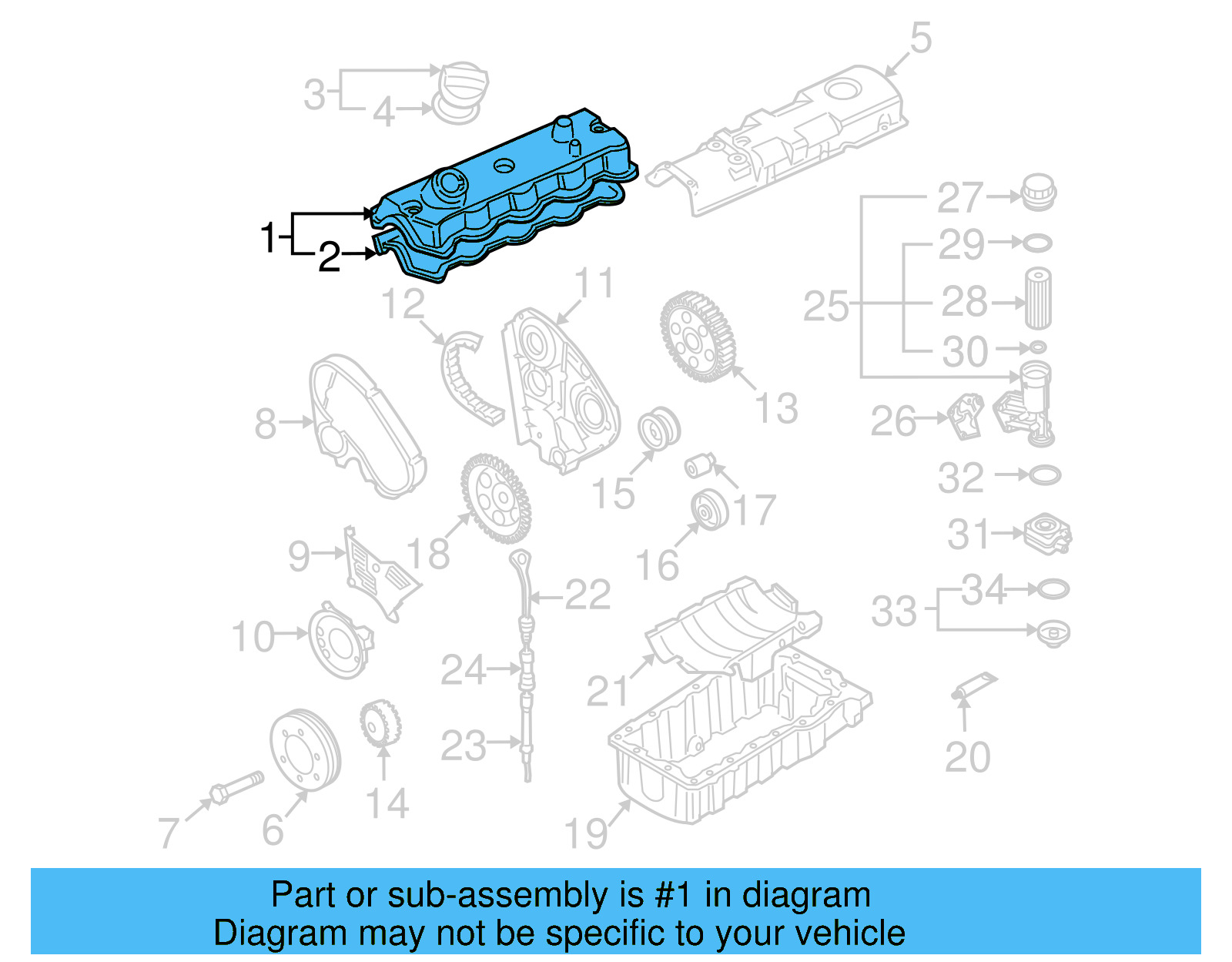 Valve Cover 038-103-469-E - View 9