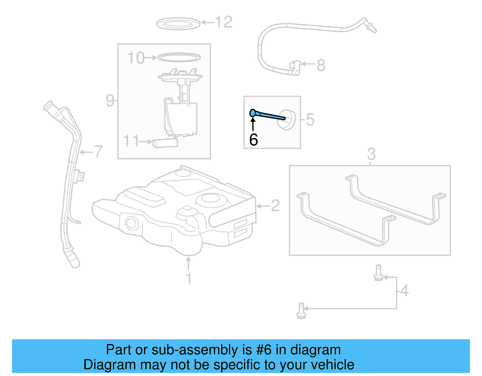 Fuel Cap Strap 7B0-201-556 - View 4