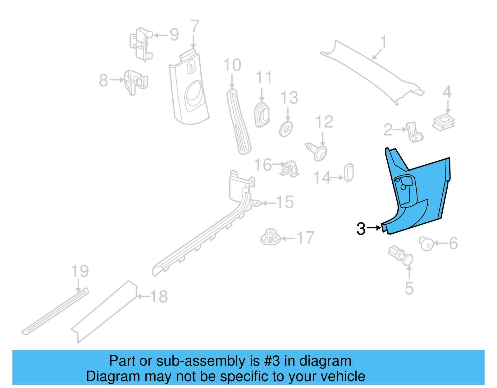 Kick Panel Trim 5C1-863-483-PX7 - View 11