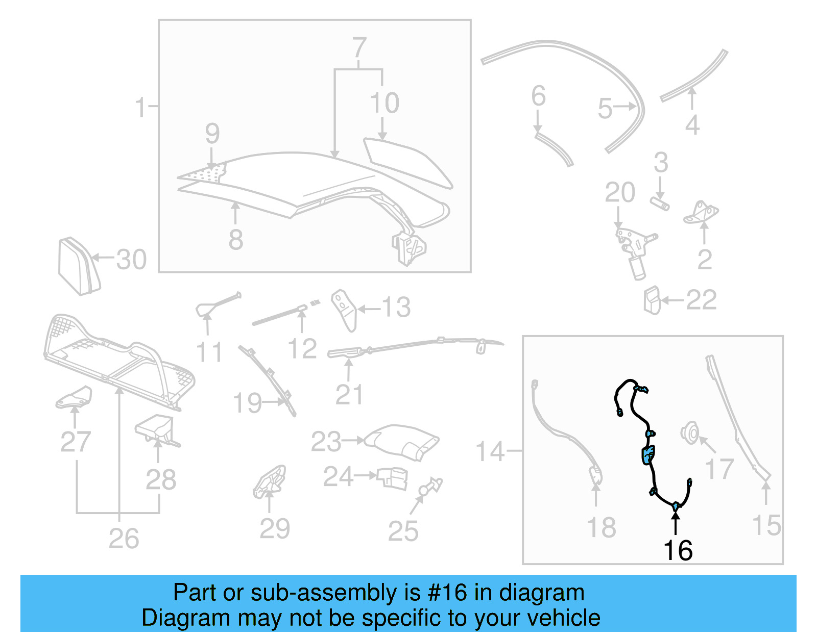Cable & Guide 1Y0-871-342-B - View 12