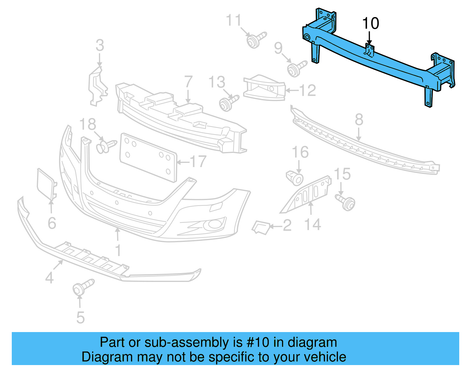 Impact Bar 5N0-807-109-F - View 8