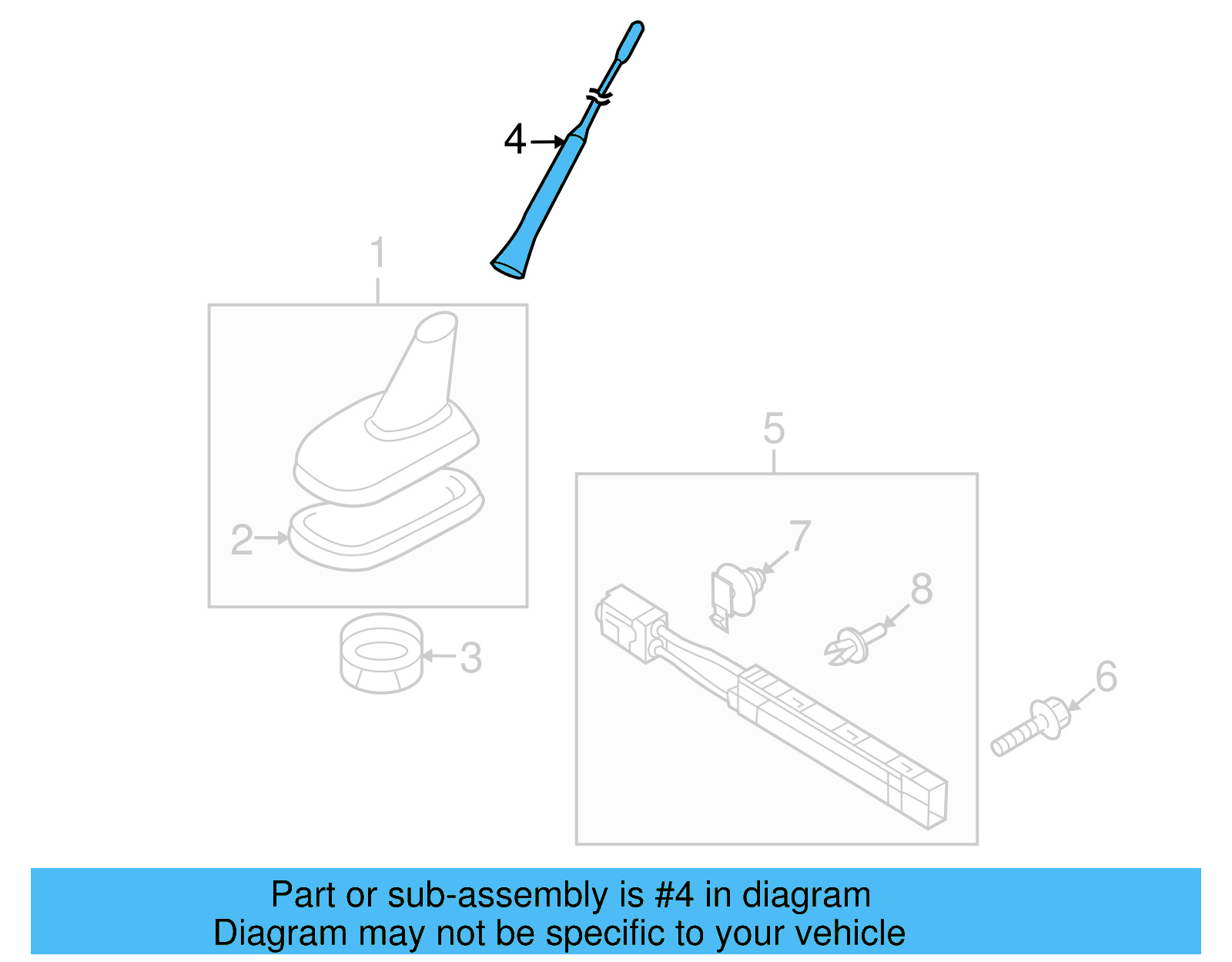 Antenna Mast 5N0-035-849-A - View 3