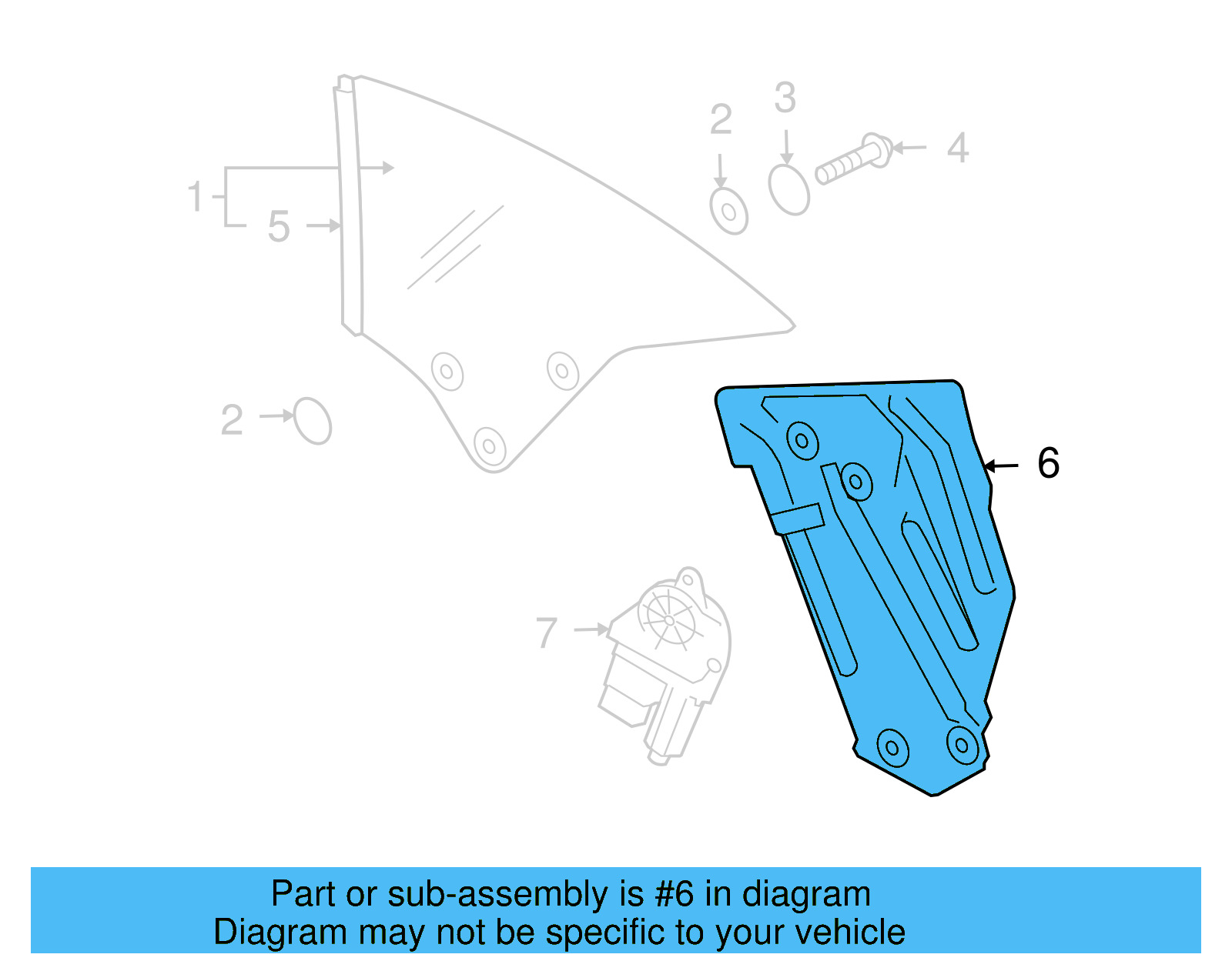 Window Regulator 1Q0-839-461 - View 7
