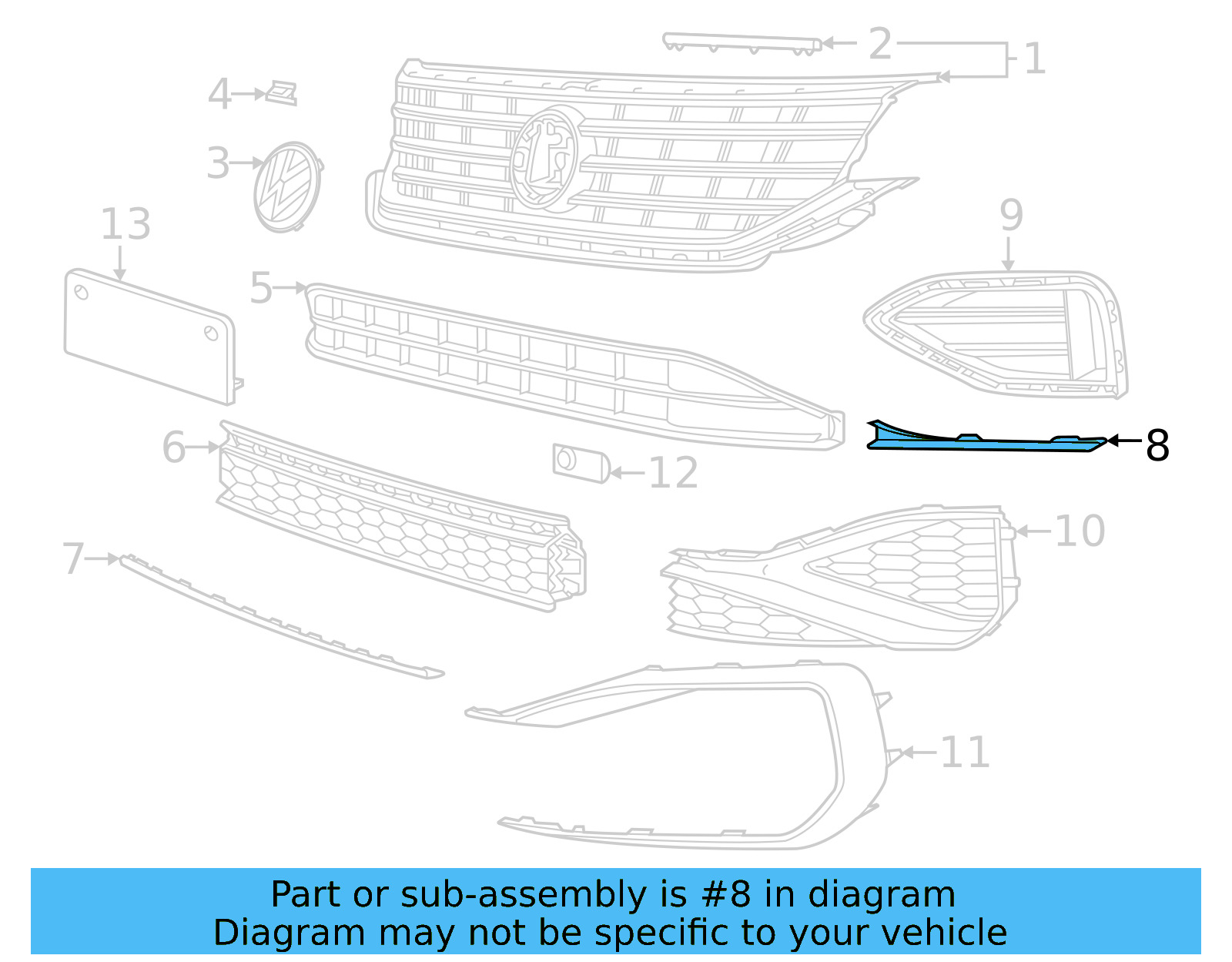 Diffuser 561-853-459-A-2ZZ - View 8