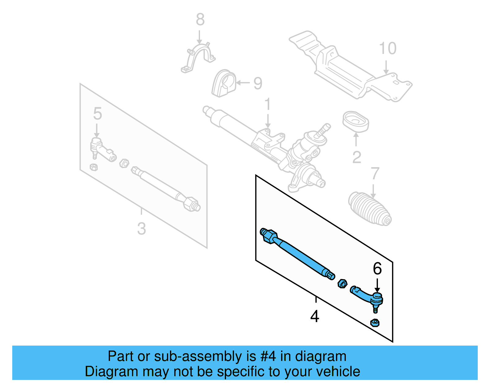 Tie Rod Assembly 8N0-422-803-D - View 4