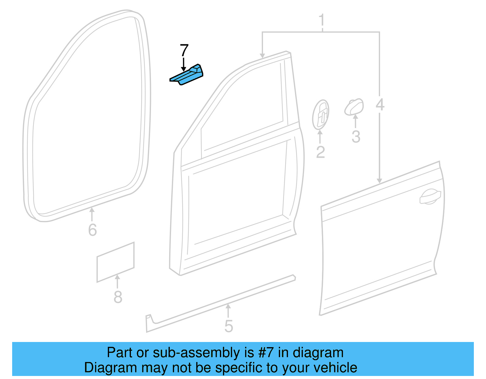 Door Panel Insulation 5C6-868-760-A - View 6