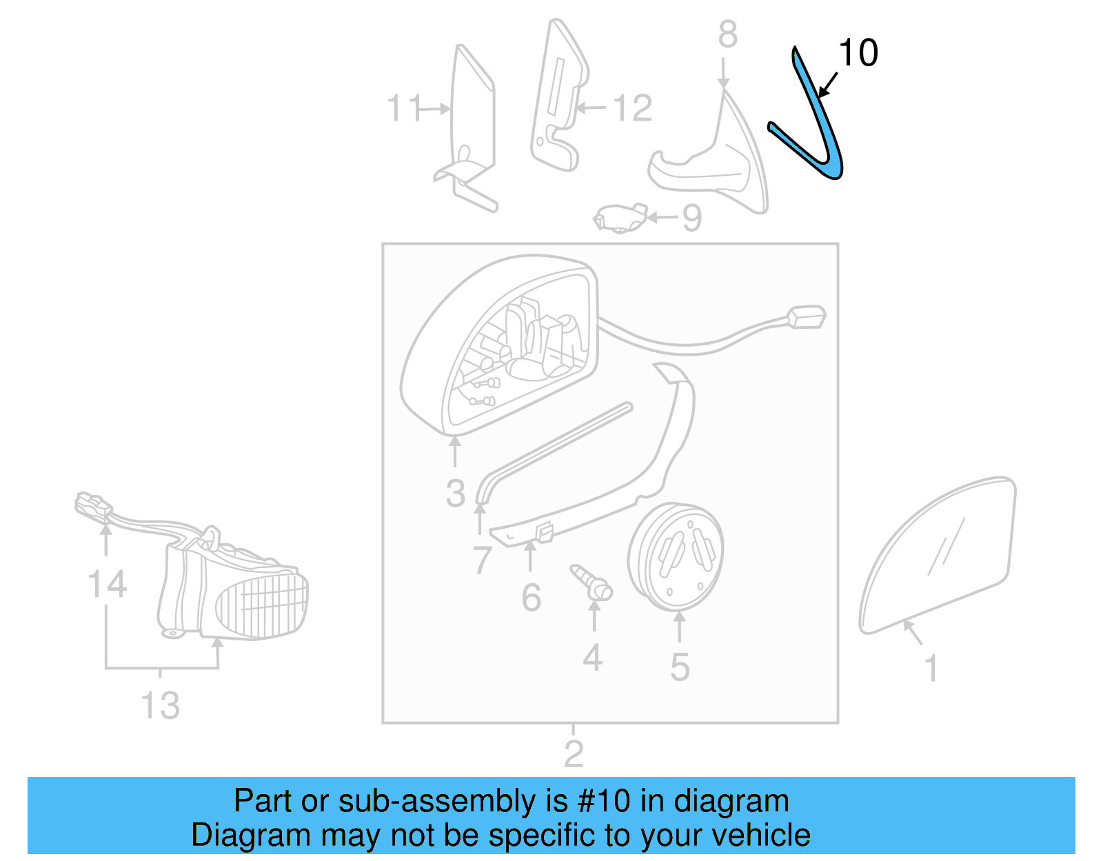Hinge Cover Adapter 1C0-853-494-E - View 10