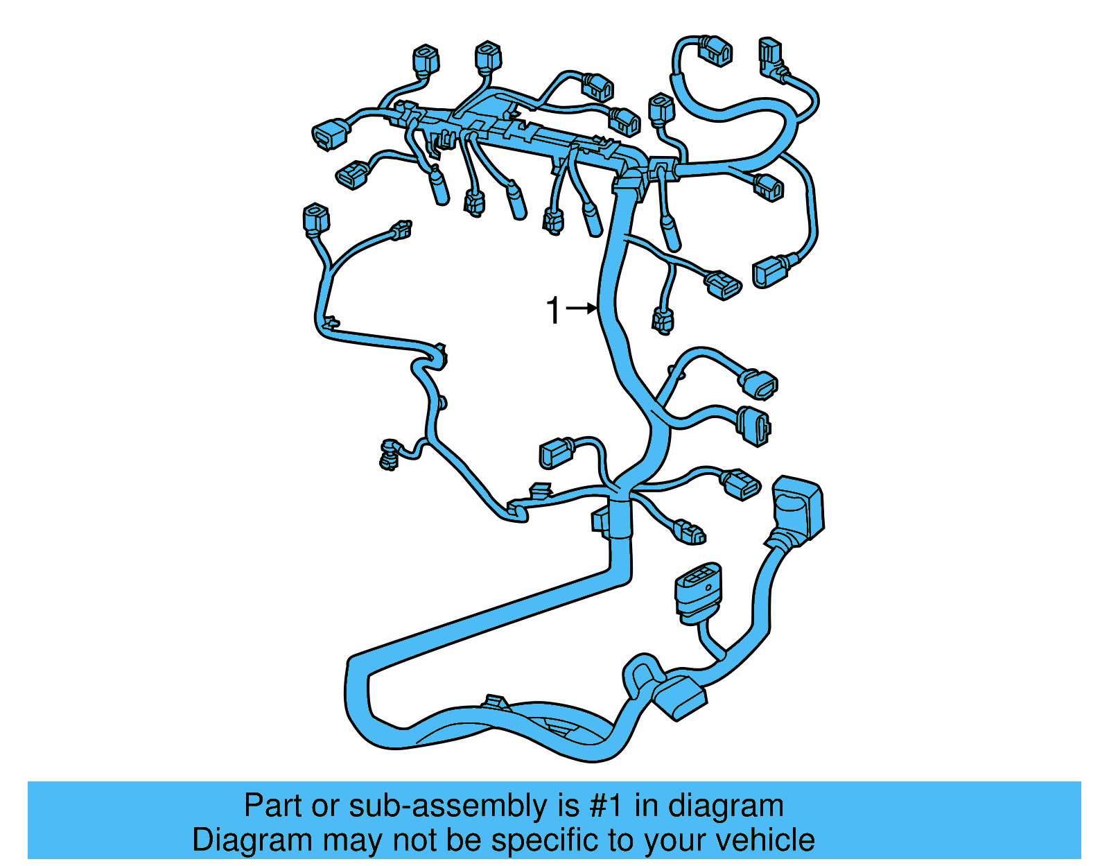 Engine Harness 04L-972-627-AQ - View 6