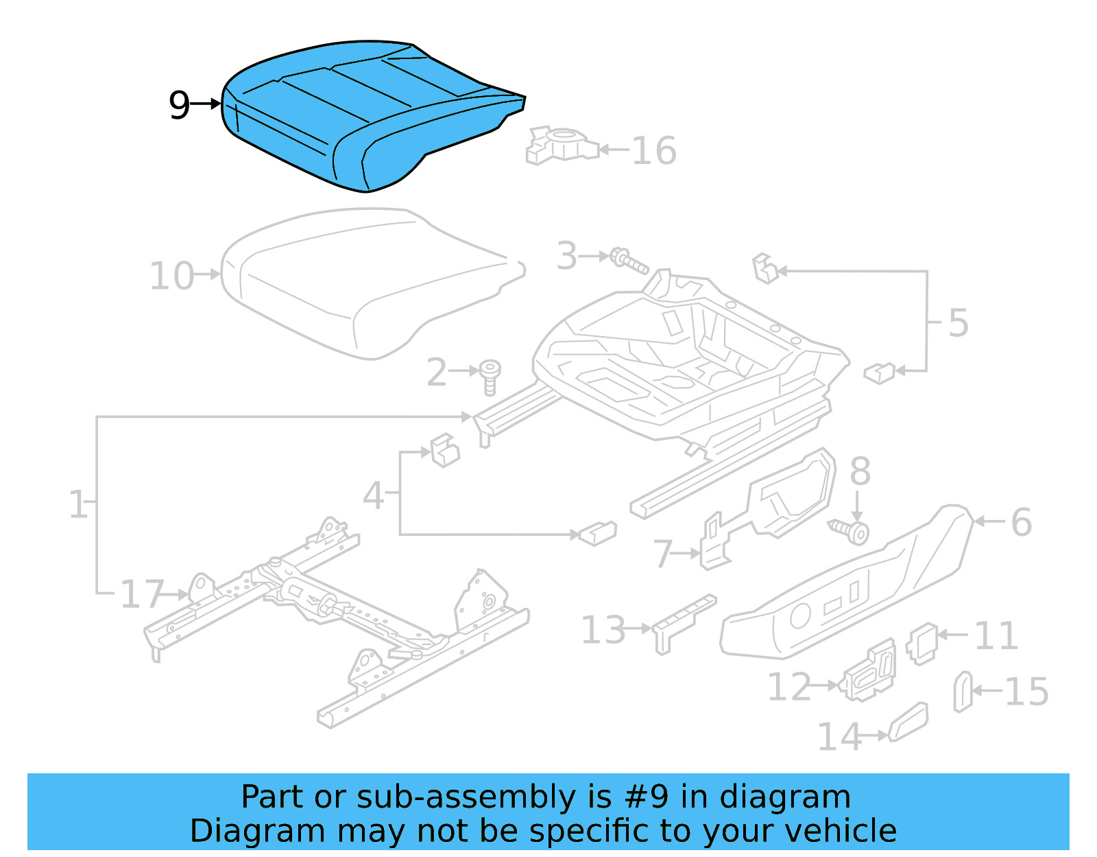 Seat Cover 3G8-881-406-AN-QZB - View 8