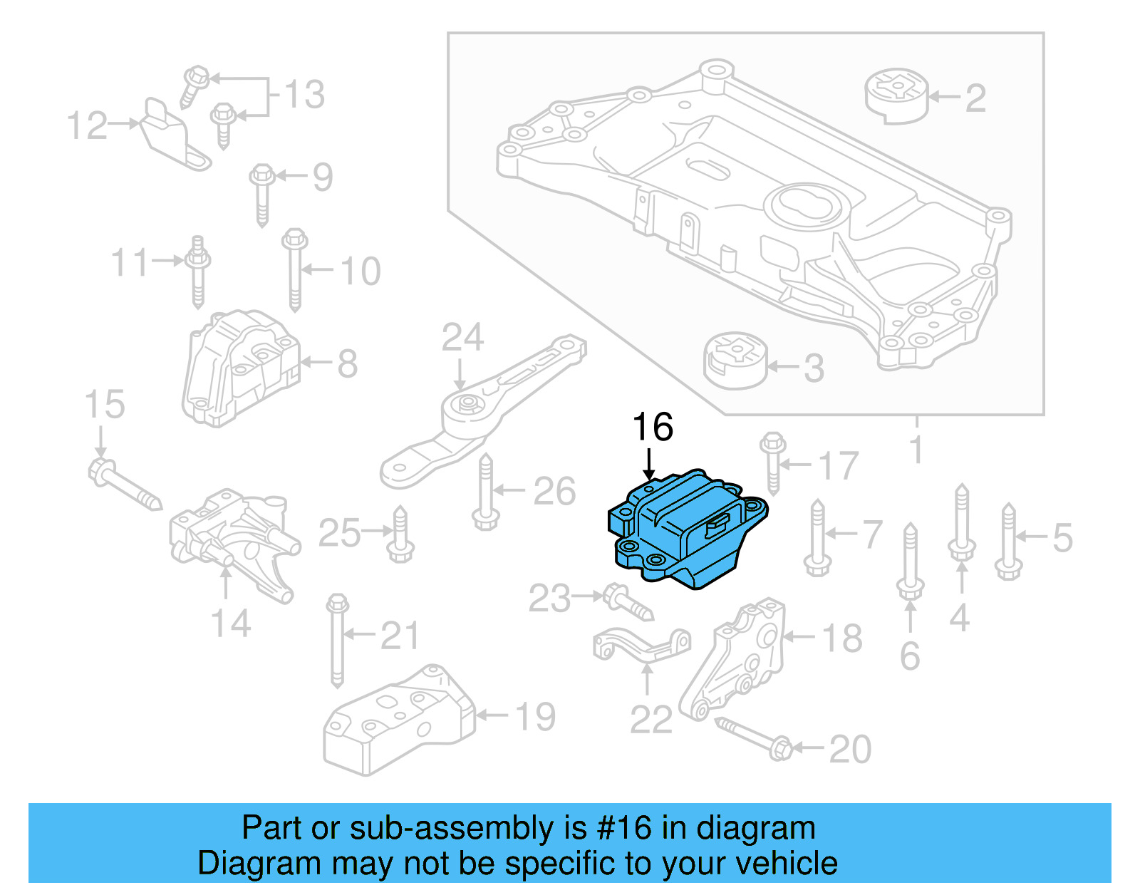 Mount 1K0-199-555-CC - View 8