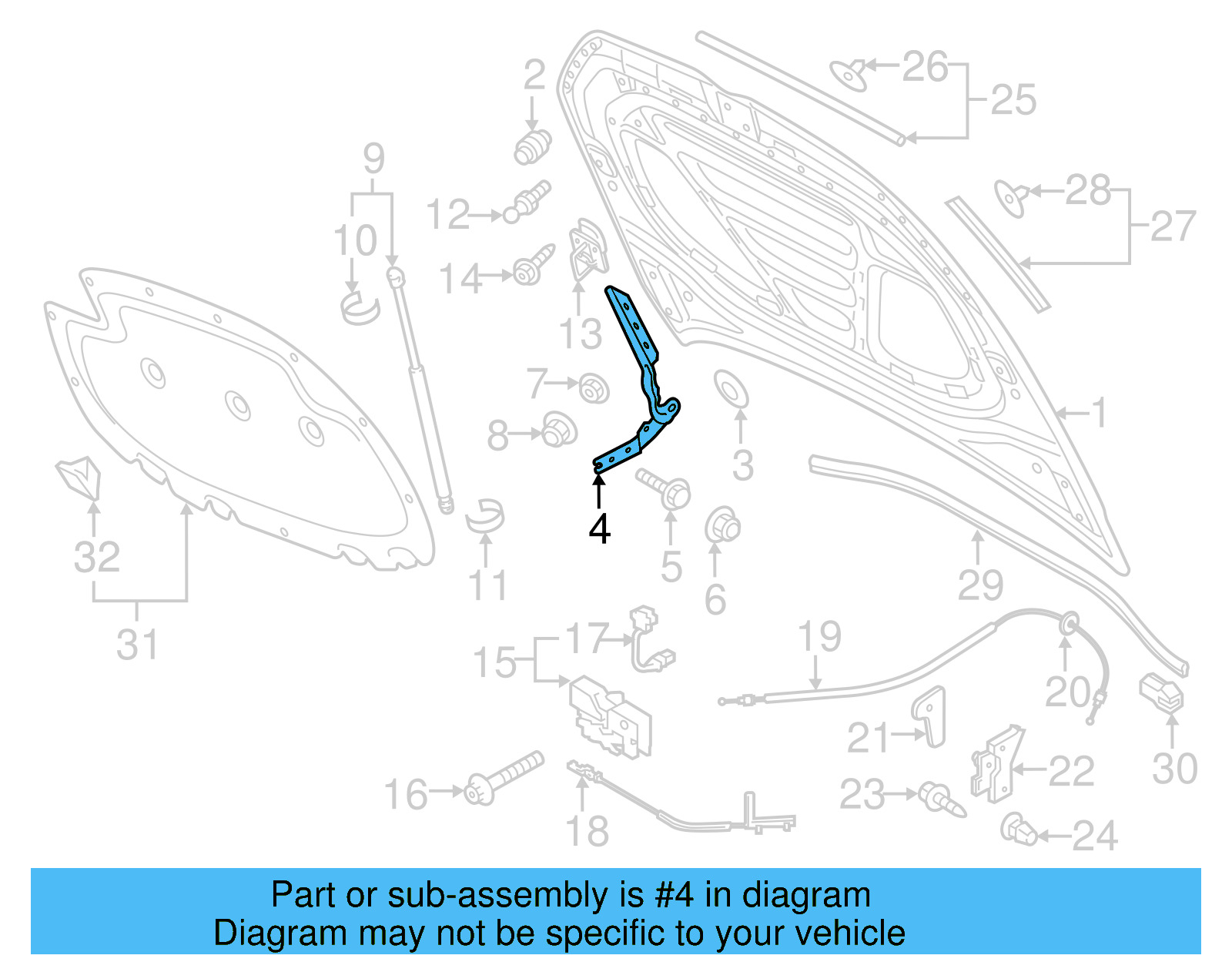 Hinge 5G0-823-302-B - View 5