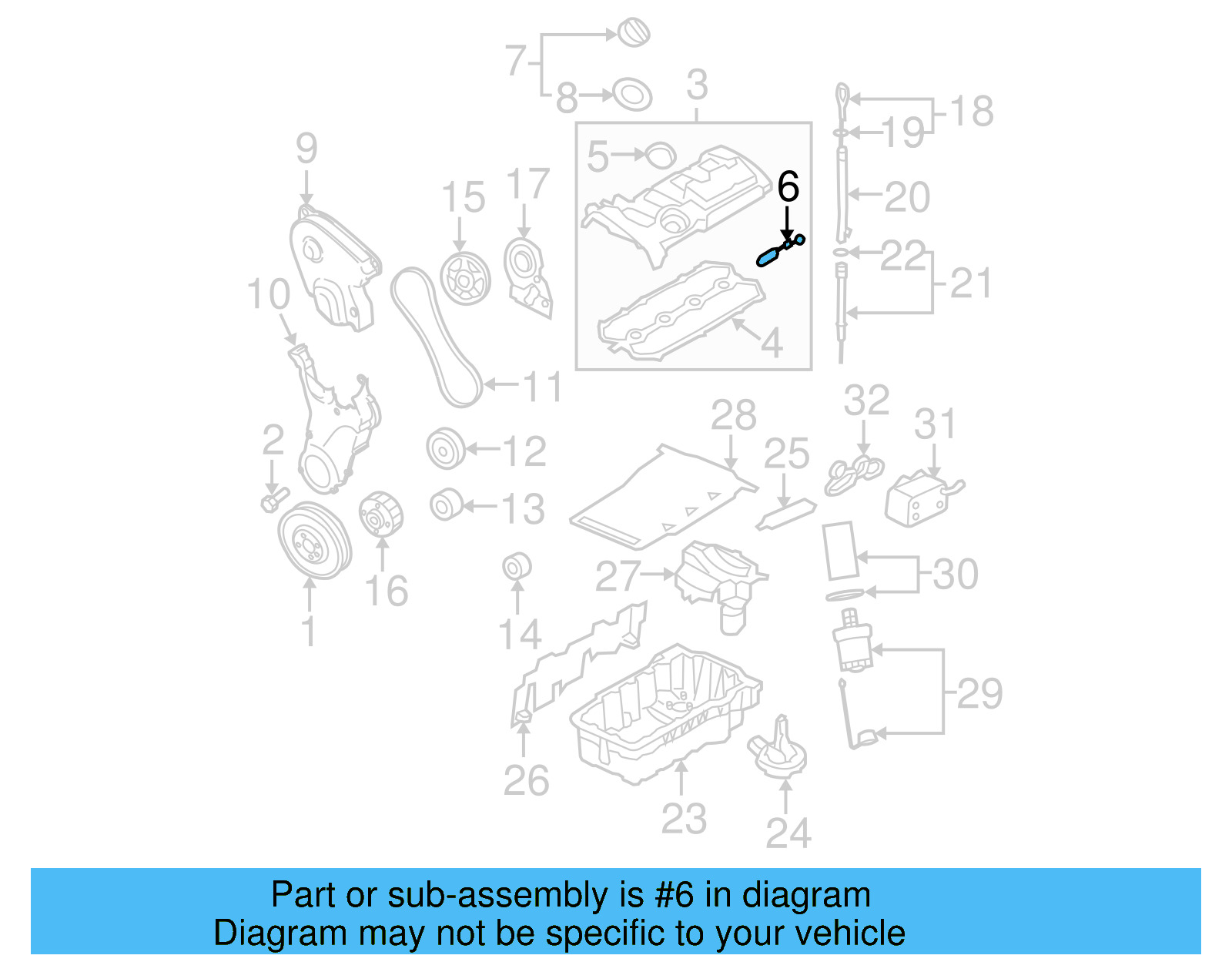 Valve Cover Seal 06F-103-483-E - View 26