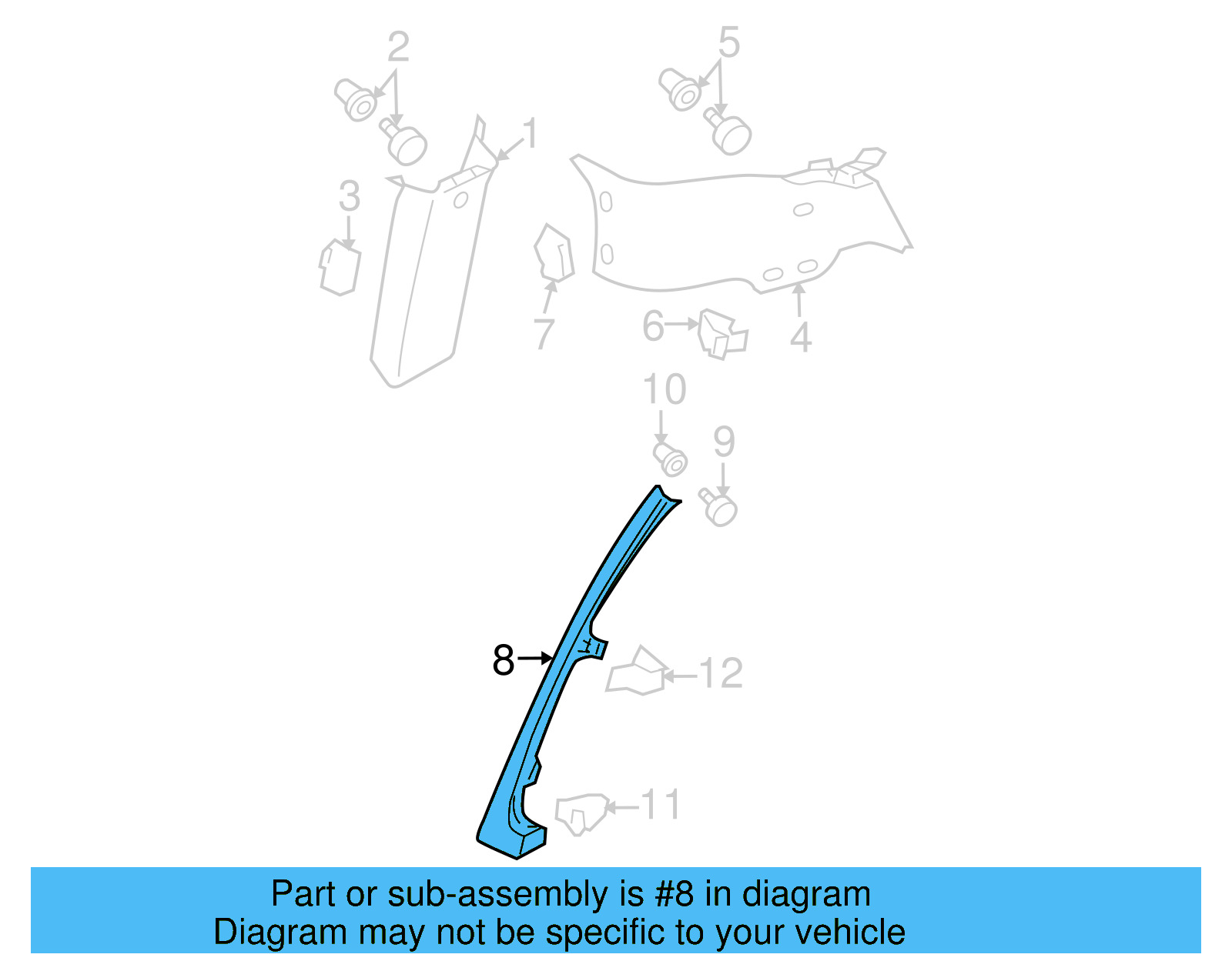 Lower Quarter Trim 3C9-867-765-B-9B9 - View 11
