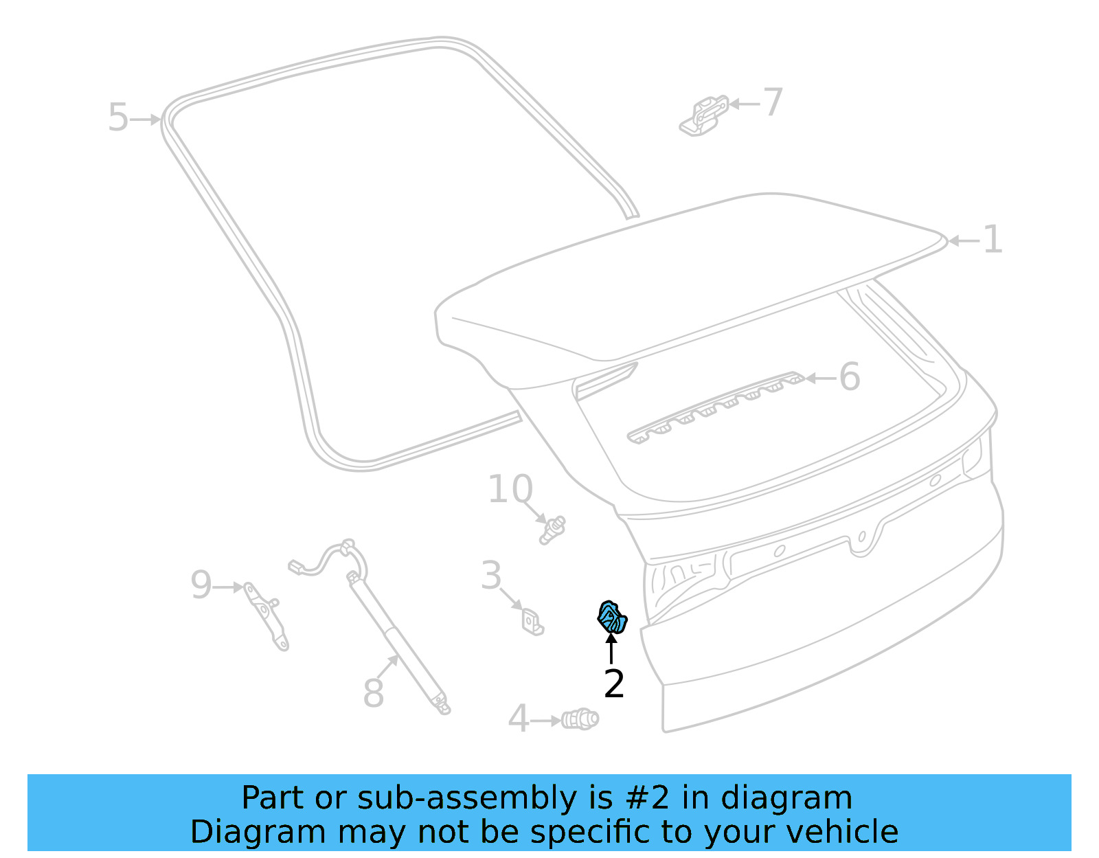 Lift Gate Guide 5JA-827-249-D - View 5