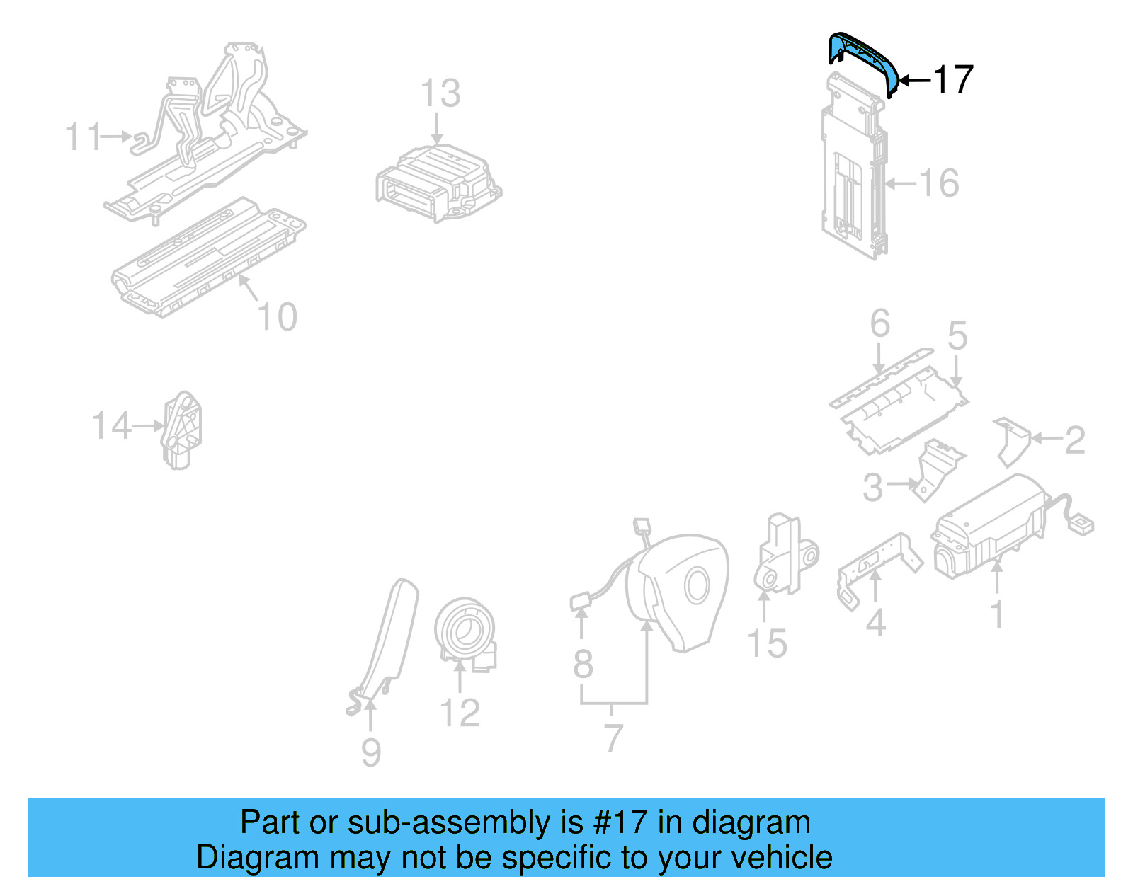 Roll Bar Cover 1Q0-880-513-A-81U - View 2